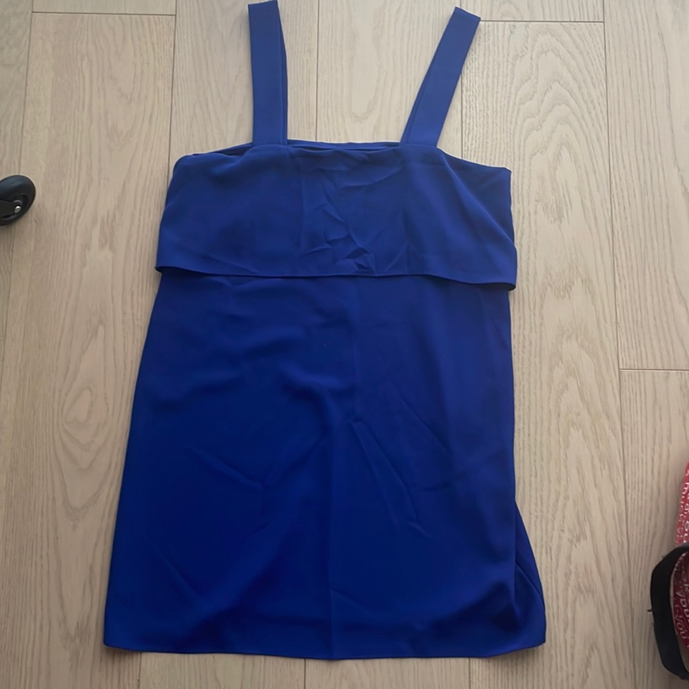 Aqua cobalt blue dress